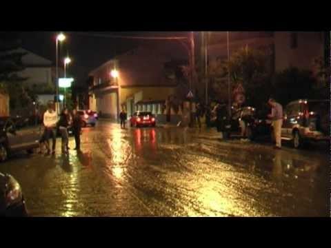 Carinaro (CE) - Temporale, strade allagate