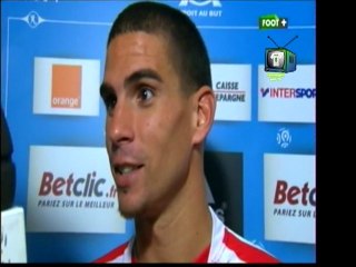 Interview de Carl à la mi temps de OM-ACA