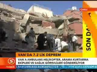 Van'da büyük deprem STV HABER