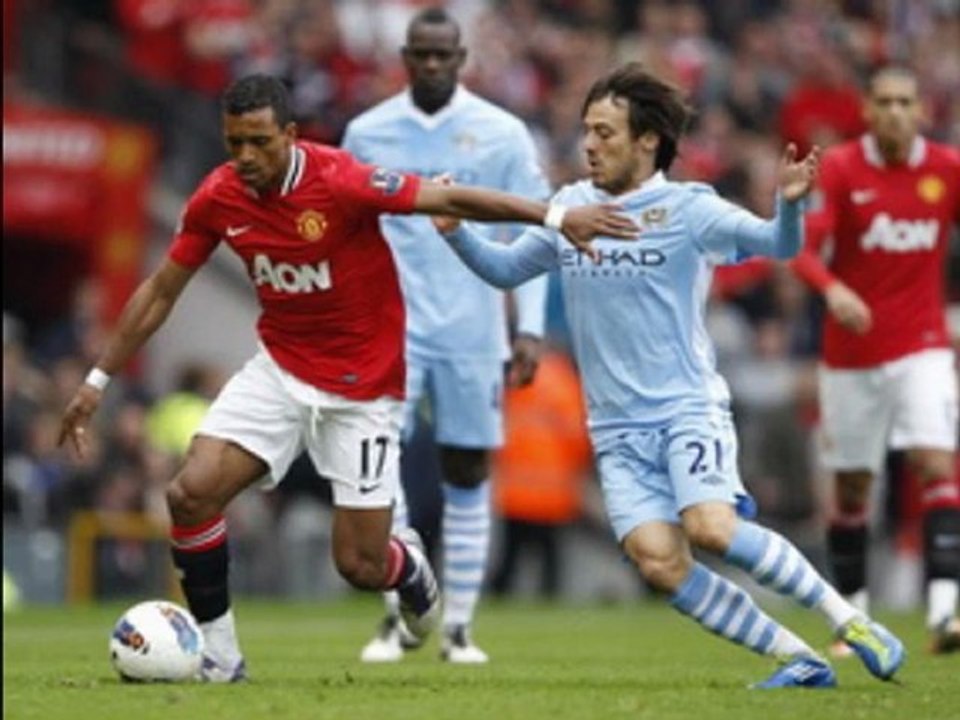 Manchester United 1-6 Manchester City Balotelli, Dzeko double, Evans sent-off