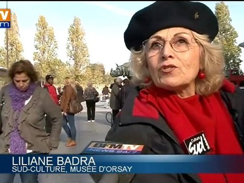 4e jour de grève au Musée d’Orsay à Paris