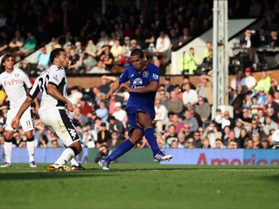 Fulham 1-3 Everton Ruiz, Drenthe,Saha, Rodwell scored