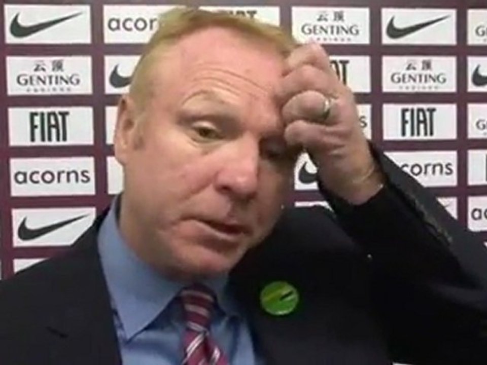 McLeish upset with harsh red card decision in Baggies defeat