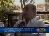 Argentinos residentes en Venezuela instan a compatriotas a participar en elecciones