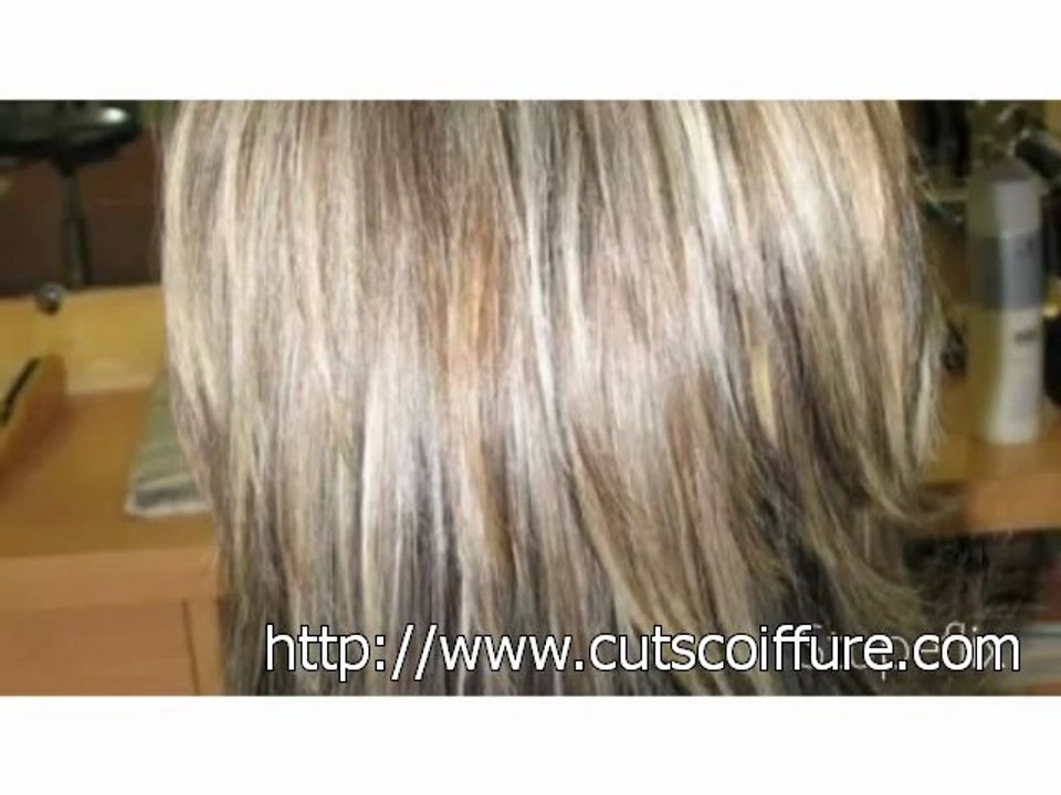 Collection n°1 de cheveux avec des mèches