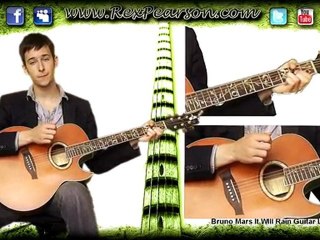 ★ Bruno Mars It Will Rain Guitar Lesson With Chords ...
