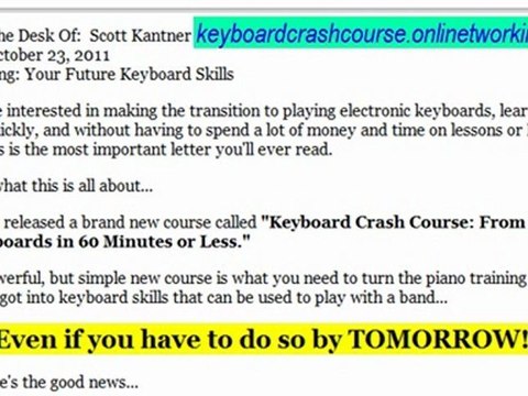 Keyboard Crash Course - Do You Need To Learn How To Play Keyboards By Yesterday?