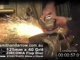 Smith & ARROW Zirconia Flap Discs 40 Grit Demo