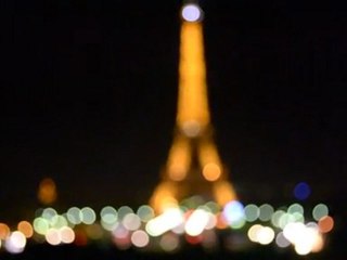 Eiffel tower at night