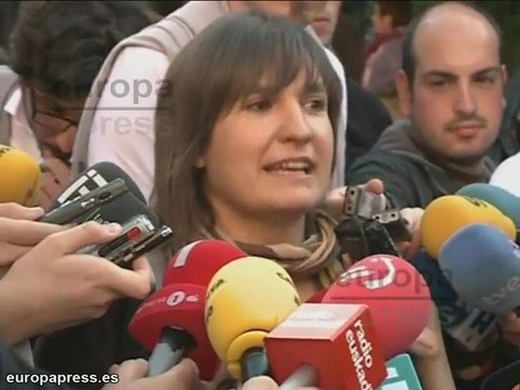 Manifestación en Bilbao tras el cese de ETA