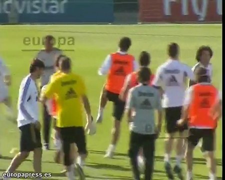 El Real Madrid prepara el partido del Málaga