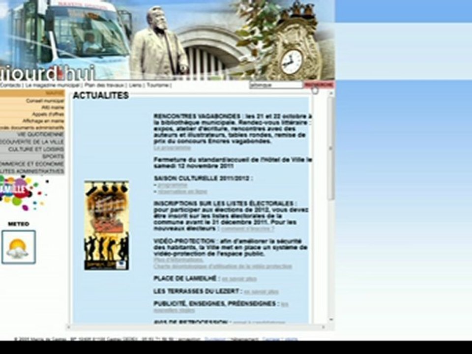 site internet ville de Castres: trouver des informations sur la rénovation de l'Albinque