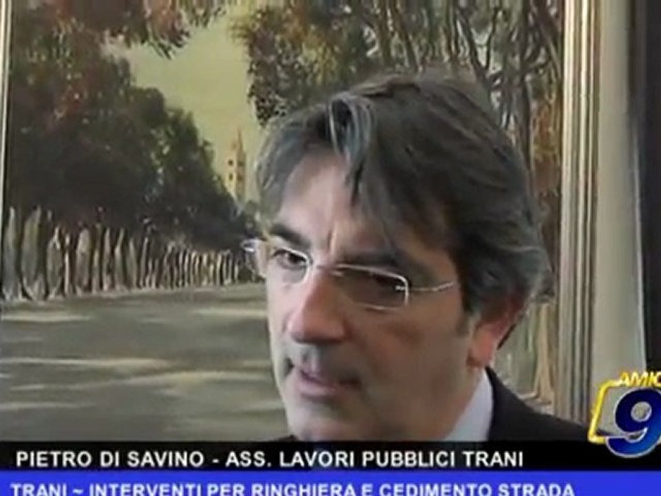 Trani | Interventi per ringhiera e cedimento strada