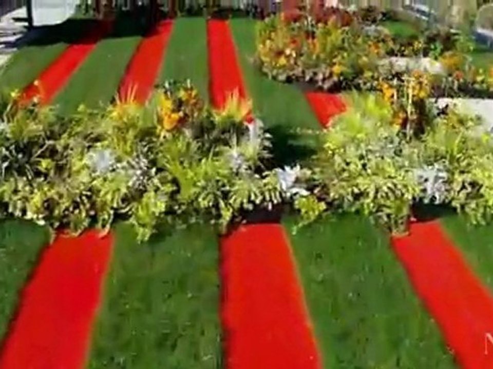 Jardin éphémère 2011 survolé par un drone