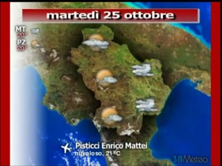 Previsioni del tempo, martedì 25 ottobre
