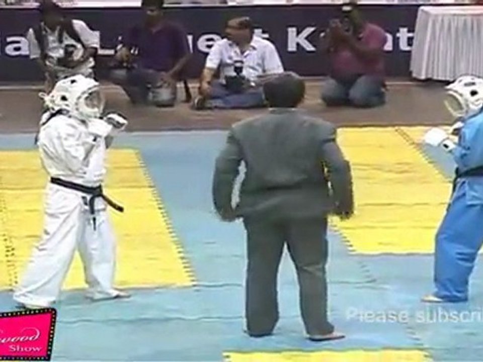 Karate Match Between Girls In Akshay Kumar International Invitational Karate-do Championship 2011