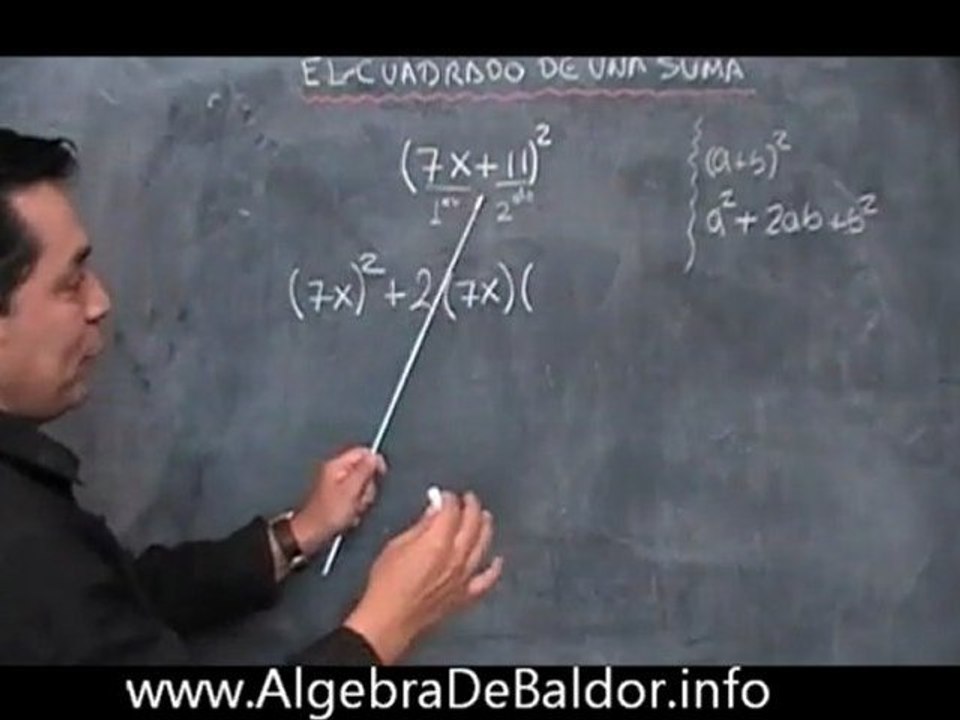 el cuadrado de una suma