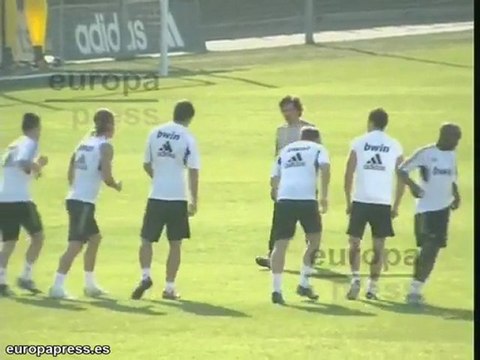 Entrenamiento del Real Madrid en Valdebebas