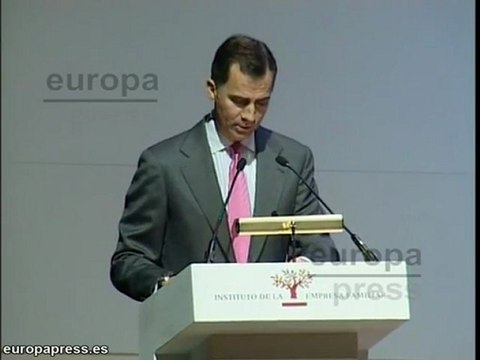 Principe Felipe: Competitividad ayudará a salir de la crisi