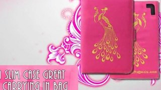 Pink Hemp Eco Protect Cover Case for Amazon Kindle - Peacock