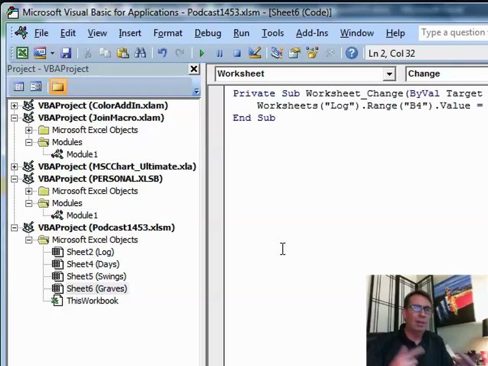 Learn Excel 2010 - "Clear If New Day": #1453