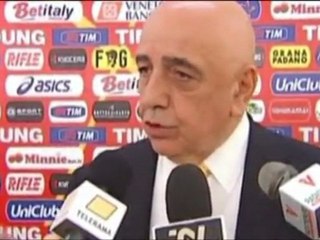 Allegri e Galliani dopo Lecce-Milan