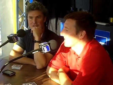 Christophe Coatnoan et Etienne Laforgue, invités de France Bleu avant le départ de la Transat Jacques Vabre 2011