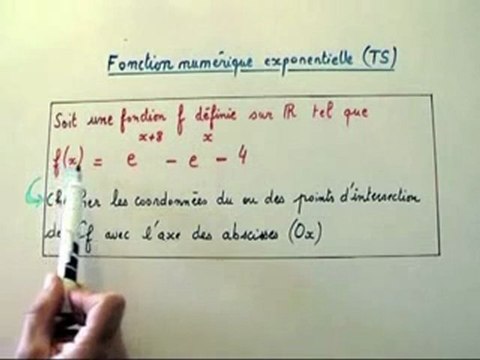 Exercice de mathématiques NIVEAU TERMINALE S