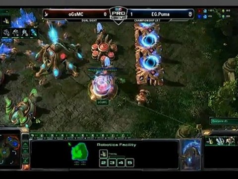 MLG Orlando 2011 - Starcraft II - Game 1 2 & 3 - oGs MC (P) VS EG Puma (T)