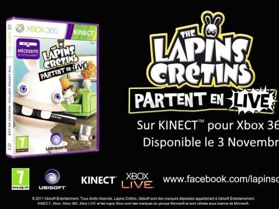 Les Lapins Crétins partent en Live - Réalité Augmentée Trailer [HD]
