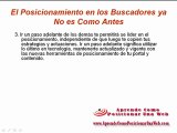 El posicionamiento en buscadores web ya no es como antes - http://aprendecomoposicionarunaweb.com