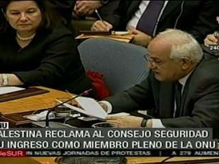 Palestina exige al Consejo de Seguridad su ingreso a la ONU