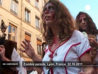 Zombie invasion in Lyon - no comment
