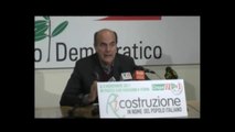 Bersani - Il Governo non è credibile, qualsiasi cosa faccia non basterà