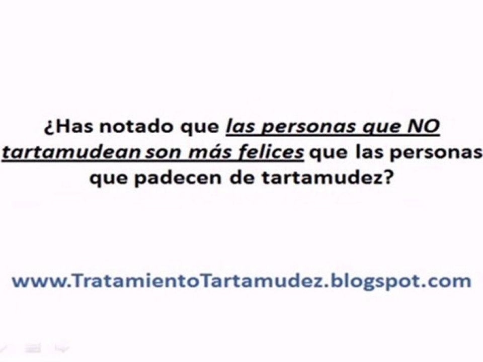 Tartamudez Tratamiento (Increible)