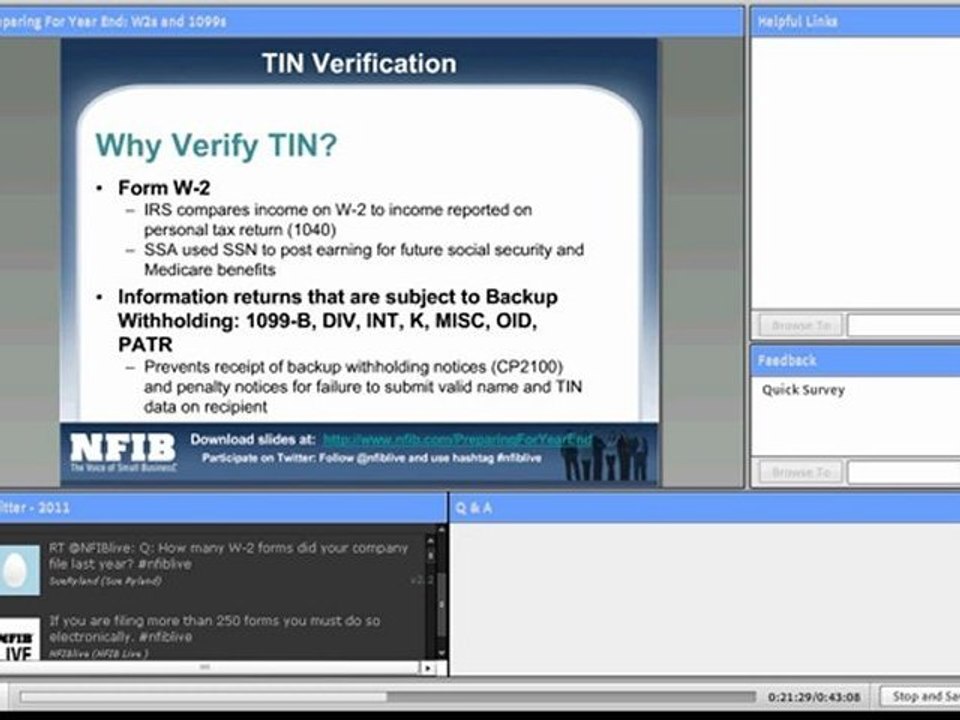 Small Business Webinar: Preparing for Year-End Filing - ...