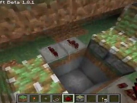 Vidéo tuto minecraft n°1 : La trappe secrète