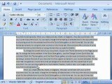 How to Best Use Paragraph Formatting in Microsoft Word 2007