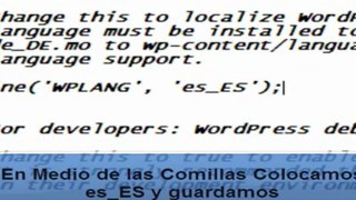 Como Cambiar el Idioma de Wordpress 2 - Como Crear Un Blog