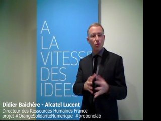 Didier Baichere au sujet de Pro-Bono - Orange Solidarité Numérique - appel à projets