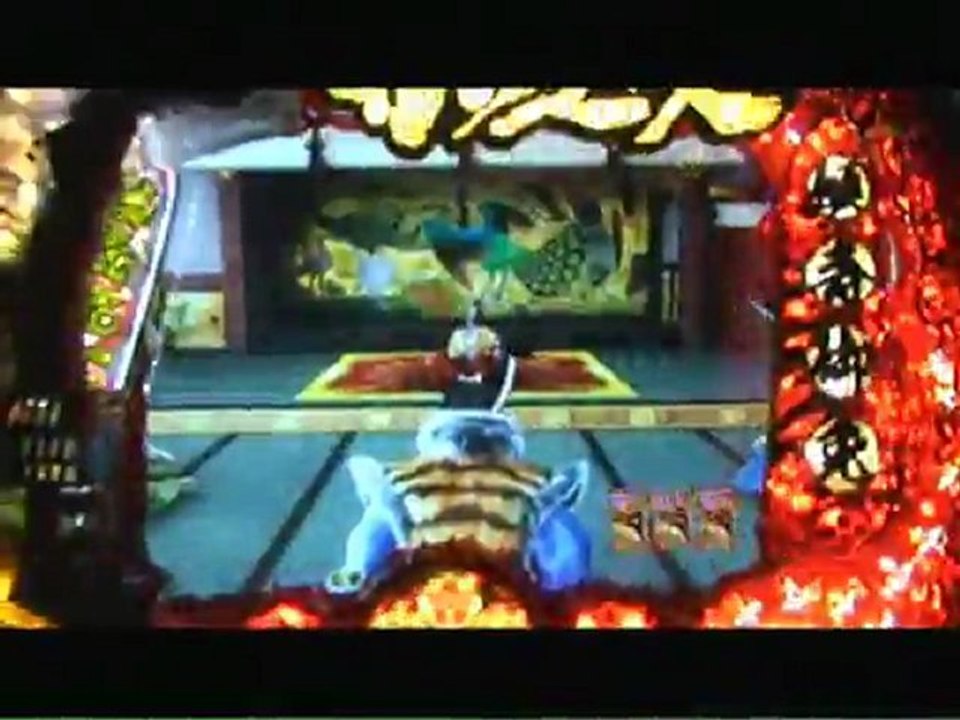 パチンコ花の慶次～焔-新シーンの全回転リーチ