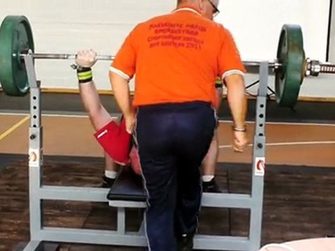 WDFPF European Single Lifts 2011 in Estonia, Bench-Press, Second place.