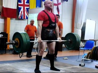 WDFPF European Single Lifts 2011 in Estonia, Deadlift, First place.