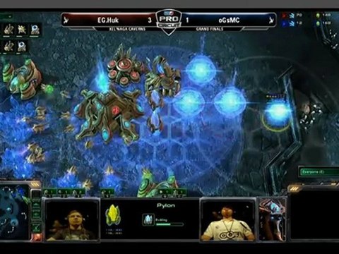 MLG Orlando 2011 - Starcraft II - Game 1 & 2 - EG Huk (P) VS oGs MC (P) (2) + Ceremony