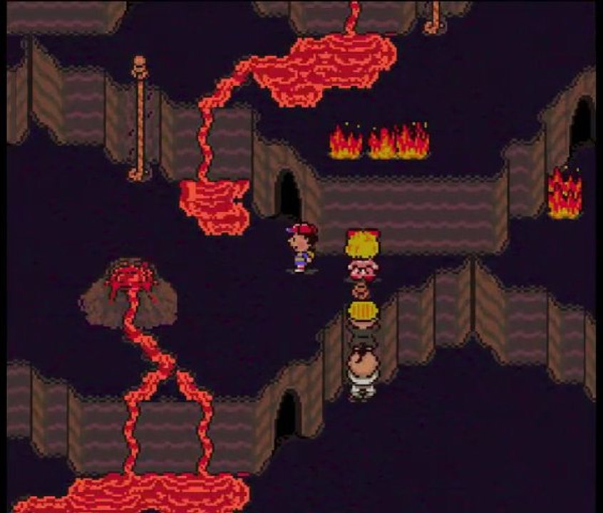 earthbound 32 - lost underworld et fire spring