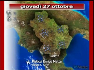 Previsioni del tempo, giovedì 27 ottobre