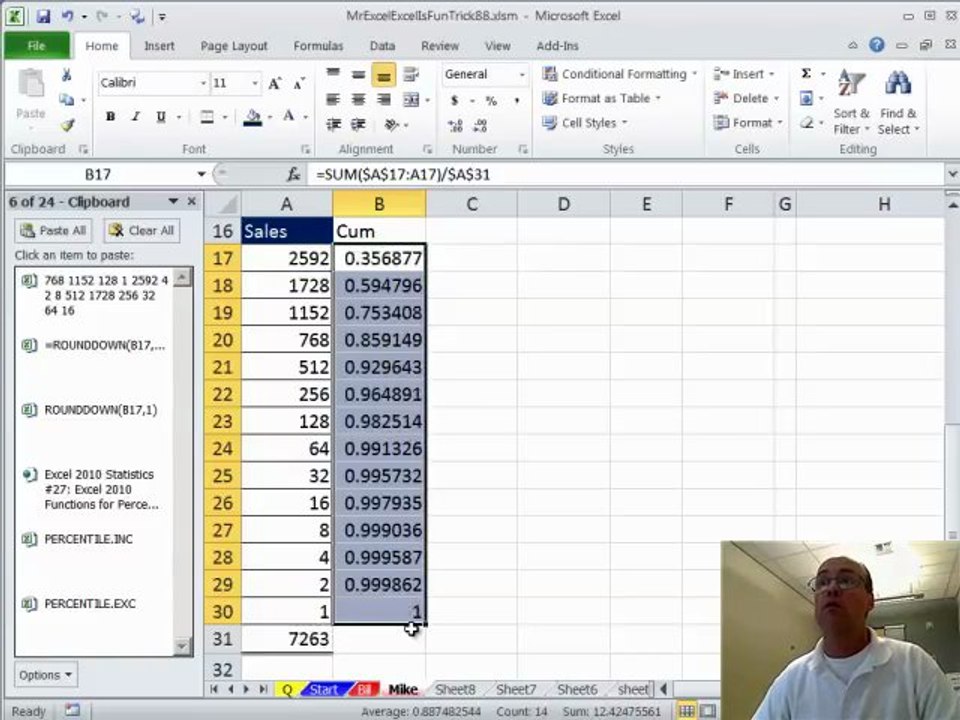 Dueling Excel - "The Top 70%": Podcast #1454