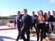 N. Sarkozy sur le chantier du nouveau centre hospitalier de Carcassonne