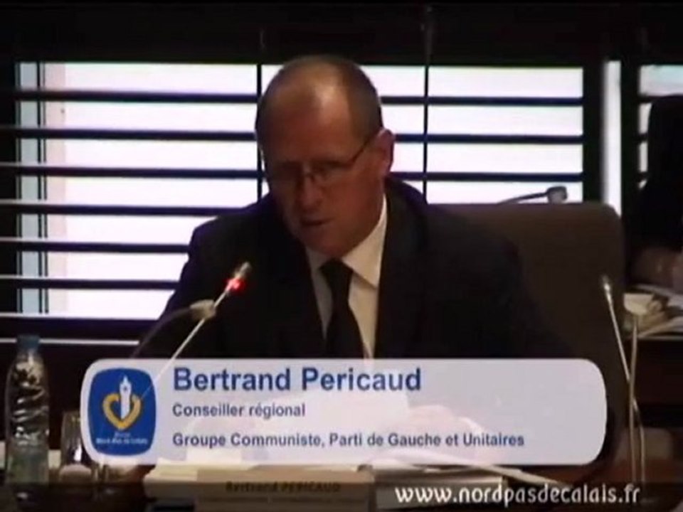 Intervention Bertrand Péricaud Commission permanente 10-10-11