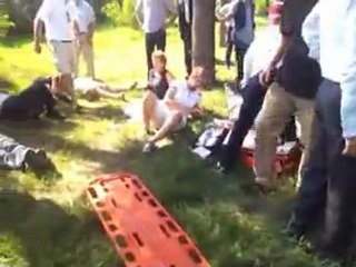 TUR OTOBÜSÜ KAZA YAPTI 1 KİŞİ ÖLDÜ 16 KİŞİ YARALANDI